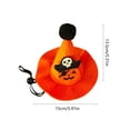 thumbnail image 4 of Qocolcyl Adjustable Halloween Dog Cat Hat, Soft Breathable Orange Pumpkin Mesh Party Costume, Cute Festive Cosplay Photo Accessory, Comfortable Pet Headwear for Indoor Outdoor Halloween Decorations, 4 of 6