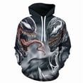 thumbnail image 3 of Venom spring and autumn 3D digital printing Venom series sports loose hoodie hoodie, 3 of 5