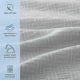 thumbnail image 5 of Host & Home Cotton Basketweave Bed Blanket, Lightweight, King Size 104x90, Light Gray, 5 of 6