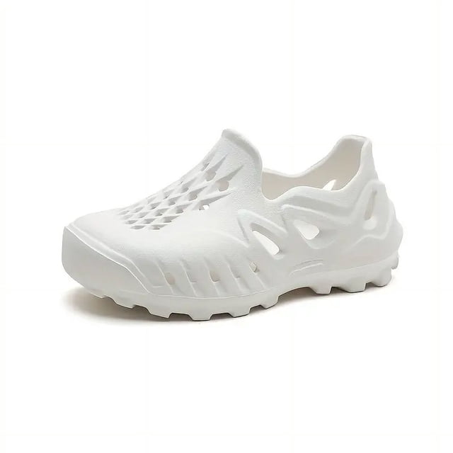Trendy Comfortable Solid Color Slip On Sandals For Boys, Breathable Lightweight Non-slip Sandals For Indoor Outdoor Beach Garden