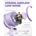 thumbnail image 4 of Diveblues Portable Turbo Fan, 100-Speed Rechargeable Handheld Fan with LED Display for Travel, Office and Outdoor Use, 4 of 9