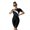 White stripes black, variant on Jesscasday Womens Striped Bathing Suits One Piece Swimsuit Short Sleeves Rash Guard Swimsuit Zipper Monokini Bodysuit for Surfing