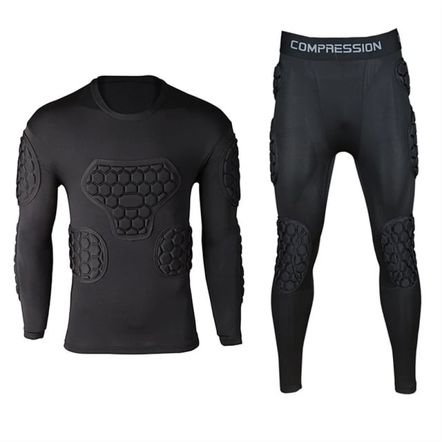 Professional Goalkeeper Armor Uniforms Football Goalkeeper Jerseys Thicken EVA Sponge Elbow Goalkeeper Sports Uniforms