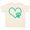 Natural, variant on Inktastic Teal Heart with Paw Print Boys or Girls Toddler T-Shirt