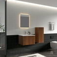 thumbnail image 2 of CITTANEO 24 inch Mid Century Bathroom Vanity with Sink, Modern Bathroom Cabinet in Walnut, 2 of 7