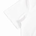 thumbnail image 4 of UNISHE White Positive Quote Graphic Shirt Women's Short Sleeve Crew Neck Flower Print Casual Pullover Tops, 4 of 6
