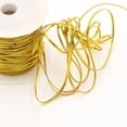 thumbnail image 3 of 23m Long Ribbon Multifunctional Wedding Party Silk Ribbon Decorative Crafts Wires Packing Cords Binding Strings Fresh Colored 1mm - gold, 23m, 3 of 9