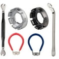 thumbnail image 2 of 6 Pcs Kit d'Outils pour Clé à Rayon de Vélo en Acier Kit d'Outils pour Jante de Vélo Portable Kit de Rayon de Roue de Vélo pour Vélo de Montagne Vélo de Route Vélo Commun, 2 of 9
