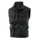 thumbnail image 1 of Chaleco deportivo de color liso para hombre: prenda de trabajo ligera sin mangas con bolsillos, estilo informal para todas las estaciones, 1 of 4