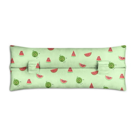 Refresh Watermelon Seat Belt Pillow Cute Cartoon Slice Print, Comfortable Chemo Port Protection (Adjustable Straps)