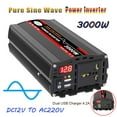 thumbnail image 4 of SPRING High Efficiency 3000W Pure Sine Wave Power Inverter for Solar Panel, Home, 12V to 220V, 4 of 8