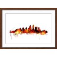 thumbnail image 2 of Art.com Louisville Kentucky City Skyline Art Print by Michael Tompsett, Brown Frame Wall Art, 23" x 17", 2 of 5