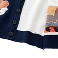 thumbnail image 6 of Uccdo 2 Packs Kids Little Boys Button Down Sweaters Cardigan Cotton V-Neck Cartoon Jackets Outerwear 2-9T, 6 of 8