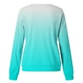 thumbnail image 4 of Summer Savings Clearance 2023! pbnbp Fall Sweater for Women 2023 Fashion Ombre Tie Dye Long Sleeve Pullover Casual Loose Fit Ribbed Crewneck Sweatshirts, 4 of 4