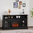 thumbnail image 4 of Costway 58" Fireplace TV Stand W/ 1400W Electric Fireplace for TVs up to 65 Inches Black, 4 of 10