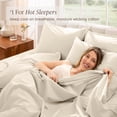 thumbnail image 5 of Bare Home Organic Percale Sheet Set - 100% Organic Cotton - Twin XL, Sand, 5 of 10