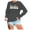 Grey, variant on Womens Sweatshirt Halloween Crewneck Quality Shirts for Women Plus Size Spooky Season Flower Ghost Spooky Sweater Blouses Pullover Top Halloweens Clothes