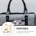 thumbnail image 6 of LEORX Zinc Alloy Golden Handbag Handle Buckles for Outdoor Use 4Pcs, 6 of 8