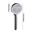 thumbnail image 3 of Apmemiss Clearance Shower Head, 5 Modes High Pressure Shower Heads for Relaxed Shower Experience, 4.7 Inch Bathroom Fixed Showerhead Even at Low Water Pressure for Powerful Spray, 3 of 6