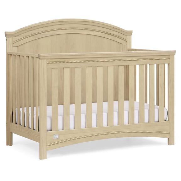 Simmons Kids Emma 4-in-1 Convertible Baby Crib - Greenguard Gold Certified, Natural Sandstone