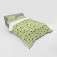 thumbnail image 3 of Ambesonne Floral Bedding Set 3 Pcs, Echinacea Innocent Sketch, Twin, Pastel Yellow Pale Blue, 3 of 3