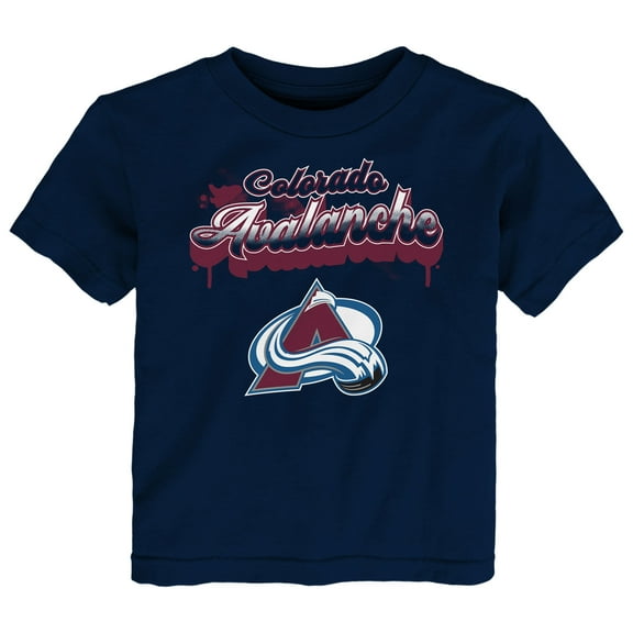 Toddler Navy Colorado Avalanche Bubbly Script T-Shirt