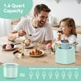 thumbnail image 4 of Maquina de Helados VAVSEA de 1700ML, 2 en 1 Maquina para Helados Eléctrica con Pantalla LED y Temporizador, Recipiente Congelador con Doble Aislamiento para Helado, Yogur Helado y Sorbete, Verde Menta, 4 of 9