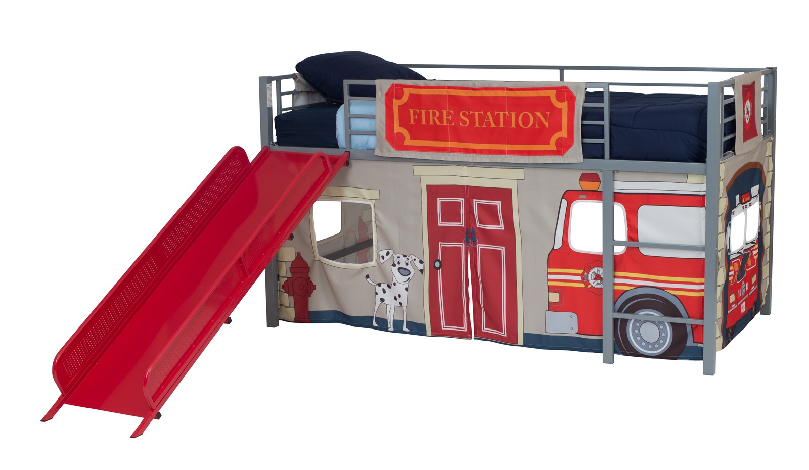 DHP Fire Department Curtain Set for Junior Loft Bed - image 4 of 11