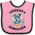 thumbnail image 3 of Inktastic Schnauzer Dog Lover Girls Baby Bib, 3 of 4