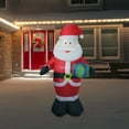 thumbnail image 2 of Northlight LED Lighted Inflatable Santa Claus Christmas Outdoor Decoration - 48", 2 of 4