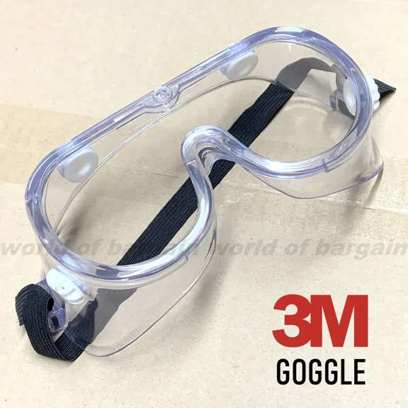 Genuine 3M Safety Goggles Impact Resistant Lens Eye Protection Uv Lab Glasses