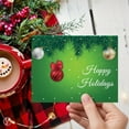 thumbnail image 4 of 25 Happy Holidays Greeting Cards & Envelopes – Great for Business, Christmas and New Year's Party Invitations, Thank You Cards, Announcements, Complimentary Cards to Gifts and Presents – 5" x 7", 4 of 6