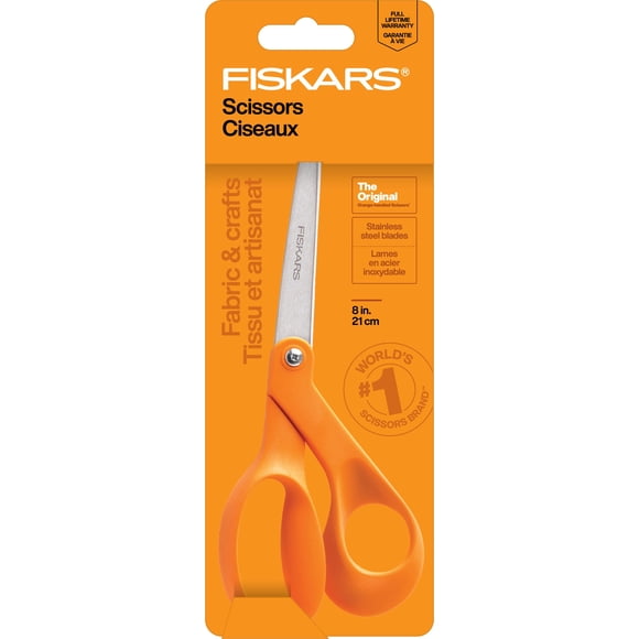 Fiskars Original Scissors -8" Orange Handle - 5A002FKC-1GGZ6