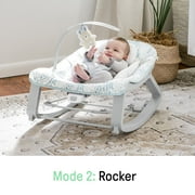 Ingenuity Keep Cozy 3-in-1 Vibrating Infant & Toddler Baby Bouncer and Rocker Chair, Gray