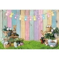 thumbnail image 5 of SUNOLIFE 7x5ft,Happy Easter Backdrop,Spring Easter Bunny Photography Background Wood Backdrops Banner for Party Decorations, 5 of 5