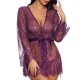 thumbnail image 5 of Ropa interior sexy encaje transparente frente cardigan pijamas mujer sexy tirantes camisón Pompotops qwe19187, 5 of 9