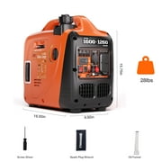 AIVOLT 1600 Watts Gas Powered Portable Quiet Inverter Generators for Home Use Emergency and Camping, EPA Compliant, Low Oil Shutdown
