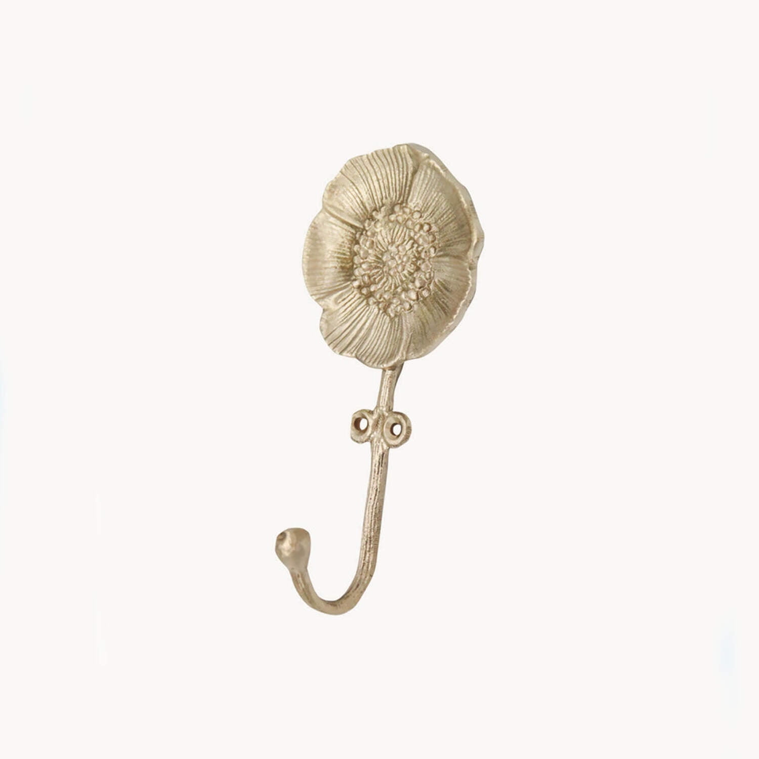 Brass Mia Poppy Wall Hook