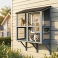 thumbnail image 2 of PawHut Catio Outdoor Cat Enclosure Window Box 39.4"L, Grey, 2 of 10