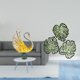 thumbnail image 2 of Elegante Figura De Cisne Y Ganso De Resina Con Arte Mural De Madera De Hoja De Palma. Decoración Tropical Creativa Para Sala De Estar, Dormitorio O Fondo De TV., 2 of 5