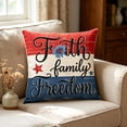thumbnail image 4 of Throw Pillow Cover, Sofa Cushion Cover, 250th Anniversary Themed Patriotic Printed Exterior with Textile, for Living Room Ornament, Indoor Sofa Decor, Home Holiday Layout, 4 of 7