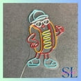 thumbnail image 4 of Shinelab Hot Dog Man Neon Sign, Hot Dog Food Wall Art Light, Fast Food Kitchen Wall Decor 01147, 4 of 4