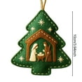 thumbnail image 6 of Dserfhy Handmade Felt Christmas Tree Ornament Us 250th Anniversary Felt Ornament Embroidery Xmas Tree Decoration, 6 of 8