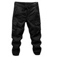 thumbnail image 5 of SOOMLON Cargo Pants for Men Big and Tall Drawstring Joggers Solid Pants Outdoor Hiking Pants with Multiple Pockets, 5 of 9