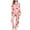 S2-Pink, variant on successthop Cherry Pajamas for Women Long Sleeve Lapel Button Down Nightwear and Pj Pant Print Sleepwear with Pockets M