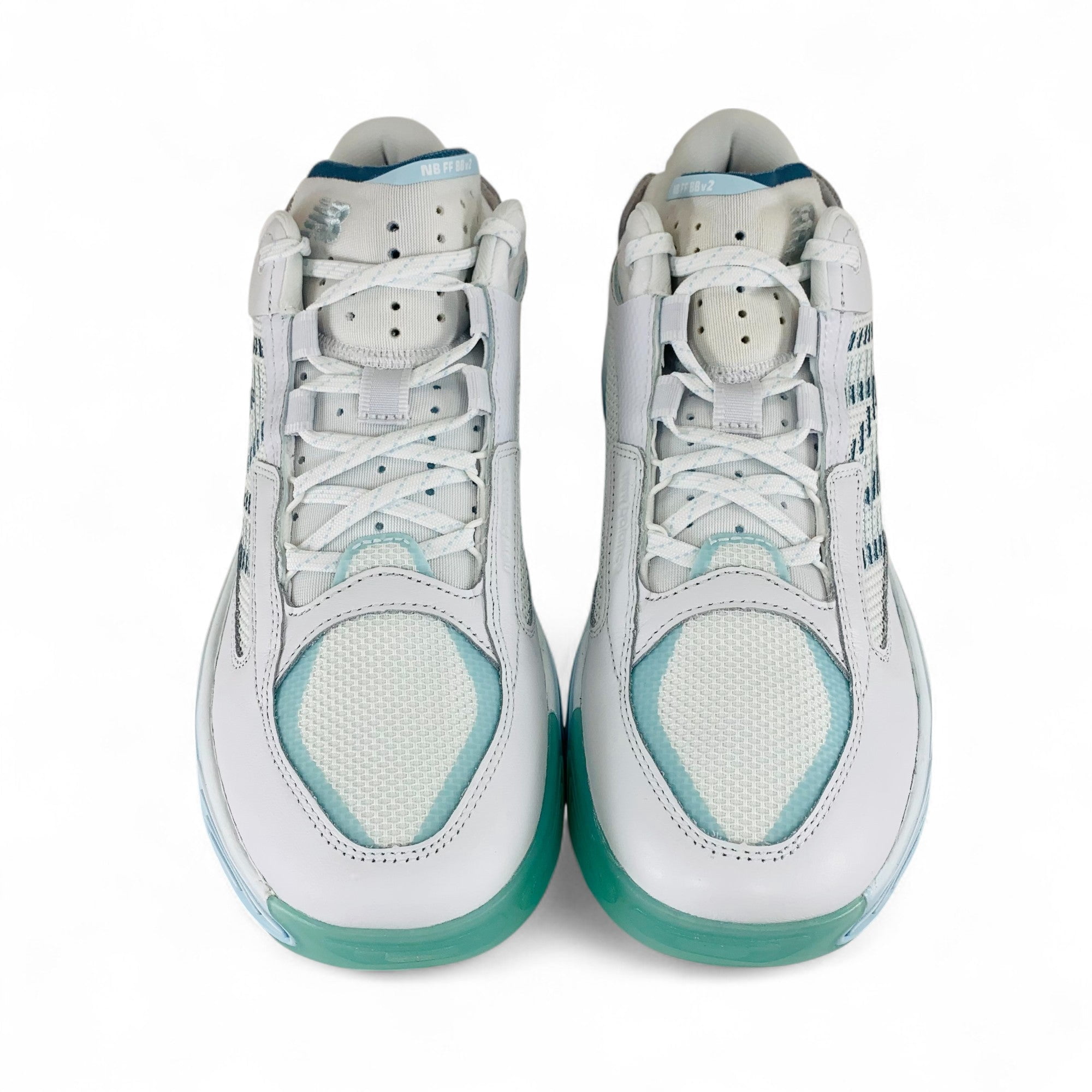 New Balance Fresh Foam BB v2 White Light Chrome Blue Men display picture 2