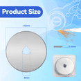 thumbnail image 3 of 45 mm Rotary Cutter Blade, 8 Pcs Replacement Rotary Cutter Blades, Rotary Cutter Replacement Blades, Sharp and Durable Rotary Cutter Blades, for Quilting, Crafting, Fabric, Paper, Art and Crafts, 3 of 7