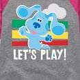thumbnail image 3 of Blue Clues & You! - Let's Play - Toddler And Youth Girls Raglan Graphic T-Shirt, 3 of 5