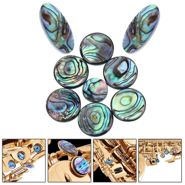 Coque de Saxophone Abalone, Bouton de Touche de Saxophone Stable, pour Saxophones Altos Soprano