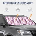 thumbnail image 3 of Goofa Orchids Flowers Pattern 2 Piece Car Windshield Sun Shade Foldable | Front Windshield Shade for Sun, Heat and UV Rays | Sunshade for Car Front Window-Large, 3 of 7